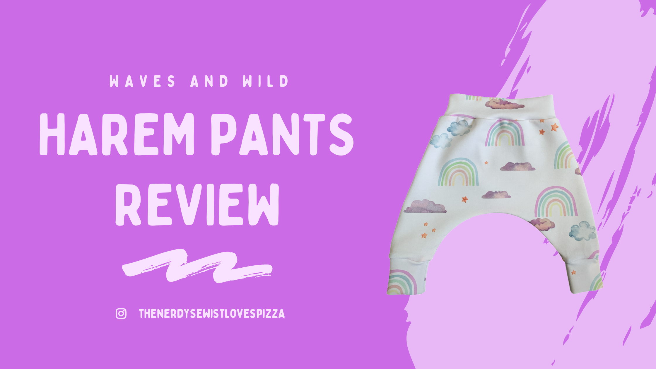 Waves and Wild - Speedy Pants Review - The Nerdy Sewist Loves Pizza